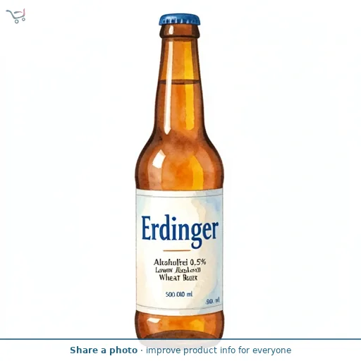Erdinger Alkoholfrei 0.5% Low Alcohol Wheat Beer 500ml