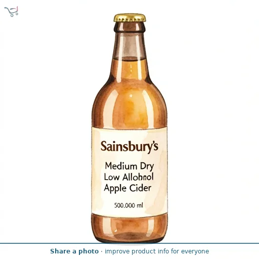 Sainsbury's Medium Dry Low Alcohol Apple Cider 500ml