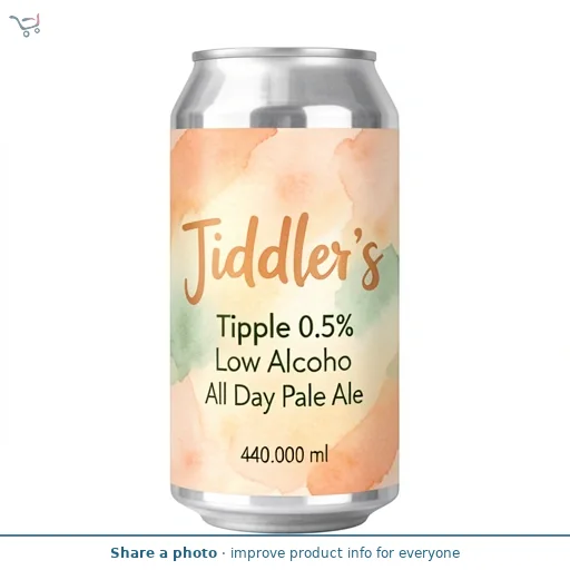 Jiddler's Tipple 0.5% Low Alcoho All Day Pale Ale 440ml