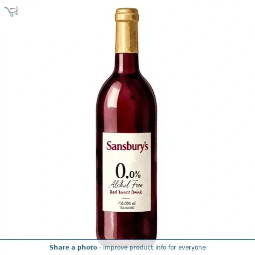 Sainsbury's 0.0% Alcohol Free Red Wine Based Drink 75cl