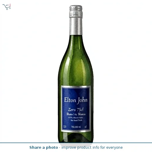Elton John Zero 75cl Blanc de Blancs 0.0% Alcohol Free Wine Based Drink