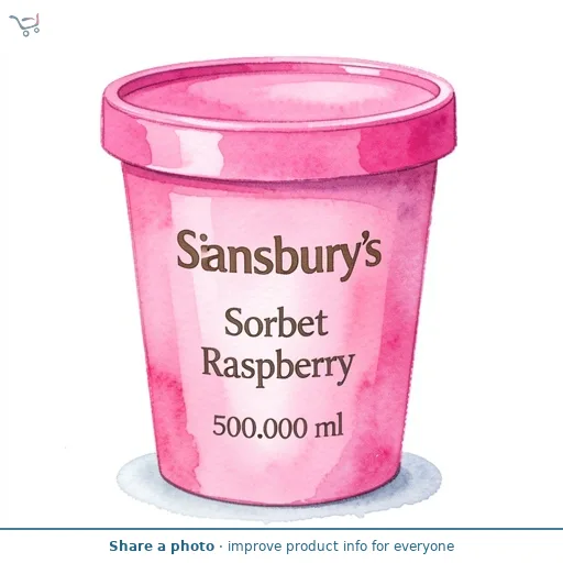 Sainsbury's Sorbet Raspberry 500ml