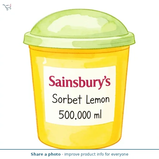 Sainsbury's Sorbet Lemon 500ml