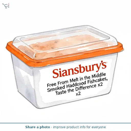 Sainsbury's Free From Melt in the Middle Smoked Haddock Fishcakes, Taste the Difference x2