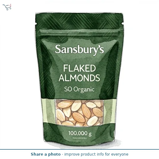 Sainsbury's Flaked Almonds, SO Organic 100g