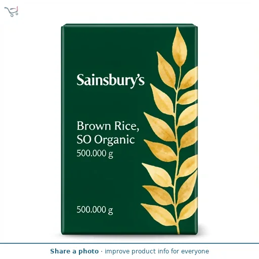 Sainsbury's Brown Rice, SO Organic 500g