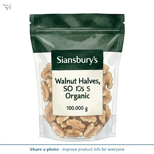 Sainsbury's Walnut Halves, SO Organic 100g
