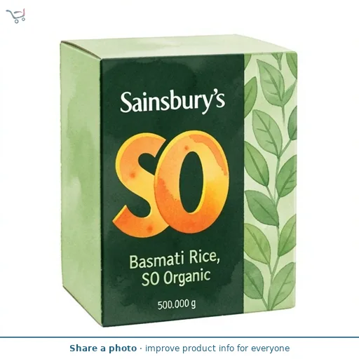 Sainsbury's Basmati Rice, SO Organic 500g