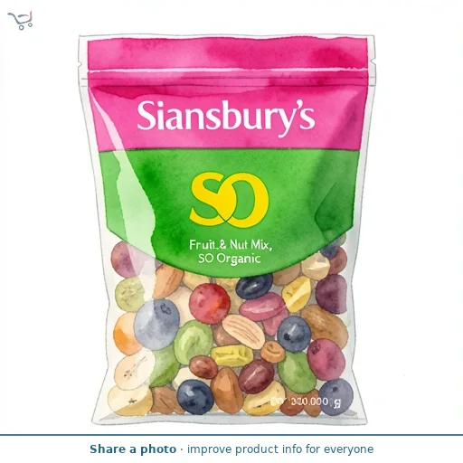 Sainsbury's Fruit & Nut Mix, SO Organic 300g