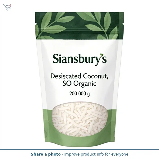 Sainsbury's Desiccated Coconut, SO Organic 200g