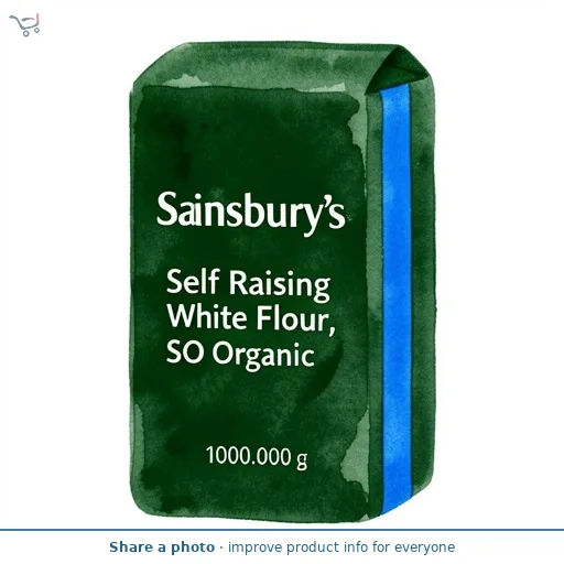 Sainsbury's Self Raising White Flour, SO Organic 1kg