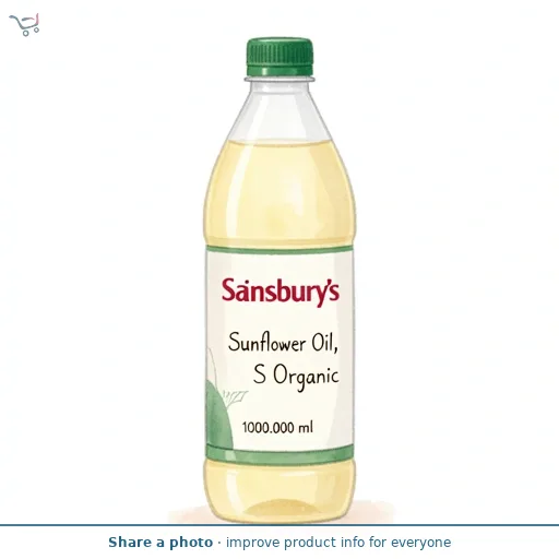 Sainsbury's Sunflower Oil, SO Organic 1L