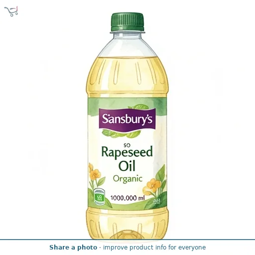 Sainsbury's Rapeseed Oil, SO Organic 1L