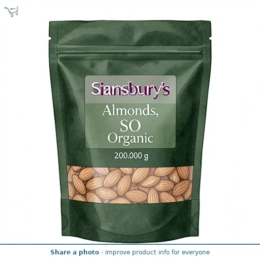 Sainsbury's Almonds, SO Organic 200g