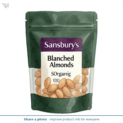 Sainsbury's Blanched Almonds, SO Organic 100g