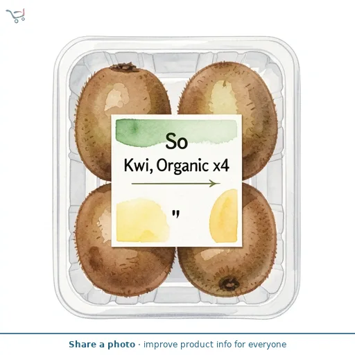 Sainsbury's 4 x So Organic Kiwi