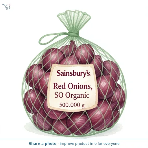 Sainsbury's Red Onions, SO Organic 500g