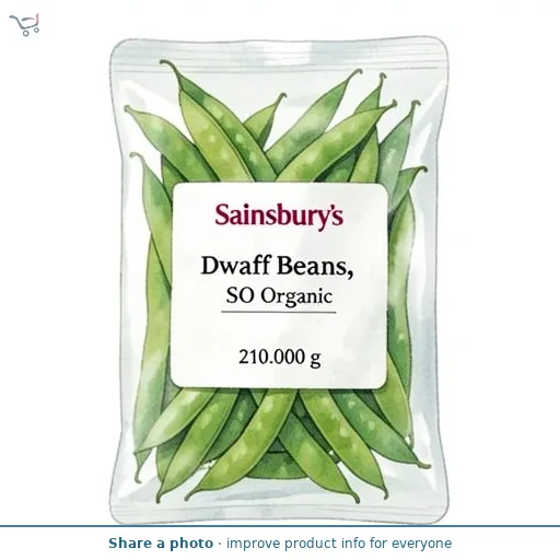 Sainsbury's Dwarf Beans, SO Organic 210g