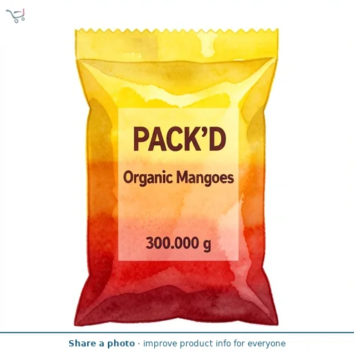 PACK'D Organic Mangoes 300g