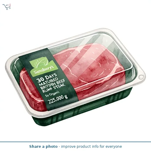 Sainsbury's 30 Days Matured British Beef Rump Steak, So Organic 225g