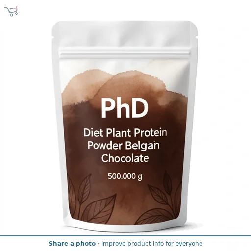 PhD Diet Plant Protein Powder Belgian Chocolate 500g