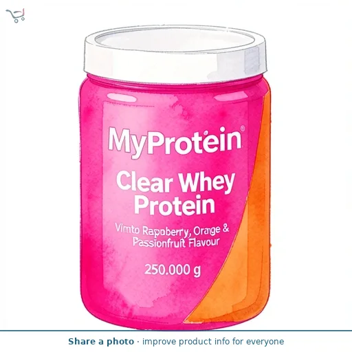 MyProtein Clear Whey Protein Vimto Raspberry, Orange & Passionfruit Flavour 250g
