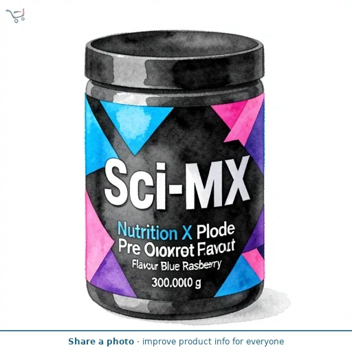 Sci-MX Nutrition X Plode Pre Workout Flavour Blue Raspberry 300g