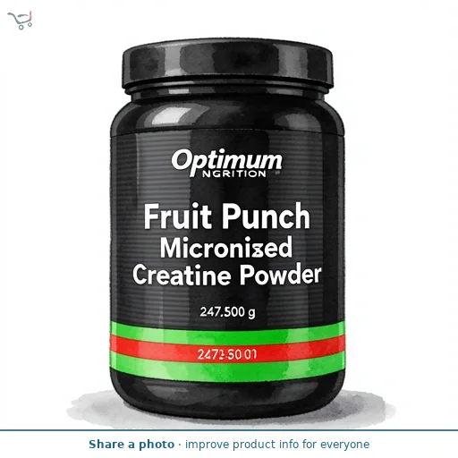 Optimum Nutrition Fruit Punch Micronised Creatine Powder 247.5g