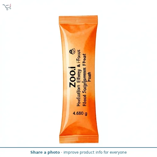 Zooki Hydration + Energy & Focus Food Supplement Peach 4.68g