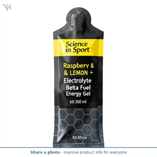 Science in Sport Raspberry & Lemon + Electrolyte Beta Fuel Energy Gel 60ml