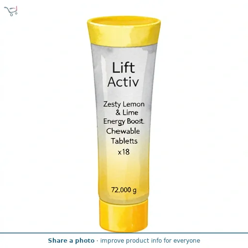 Lift Activ Zesty Lemon & Lime Energy Boost Chewable Tablets x18 72g