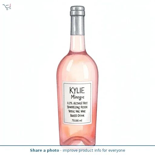 Kylie Minogue 0.0% Alcohol Free Sparkling Rose Wine Based Drink 75cl