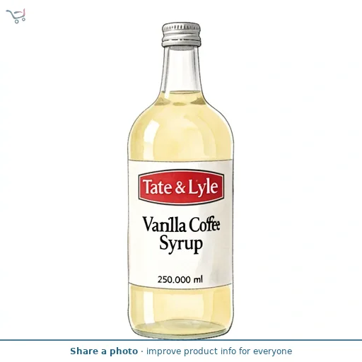 Tate & Lyle Vanilla Coffee Syrup 250ml