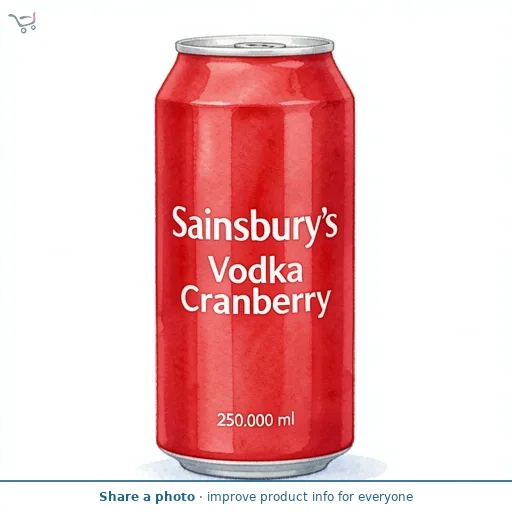 Sainsbury's Vodka Cranberry 250ml