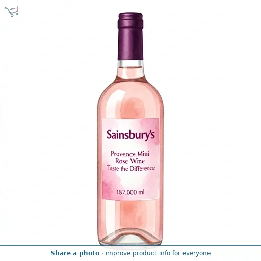 Sainsbury's Provence Mini Rose Wine, Taste the Difference 18.7cl