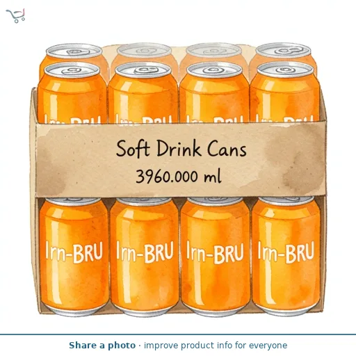 Irn-Bru Soft Drink Cans 12 x 330ml