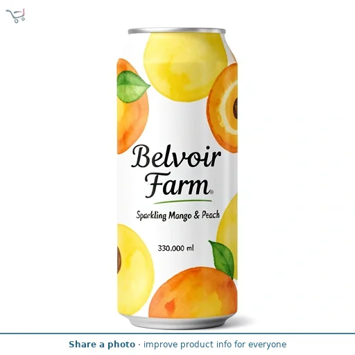 Belvoir Farm Sparkling Mango & Peach 330ml