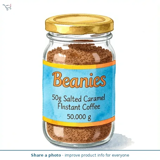 Beanies 50g Salted Caramel Flavour Instant Coffee
