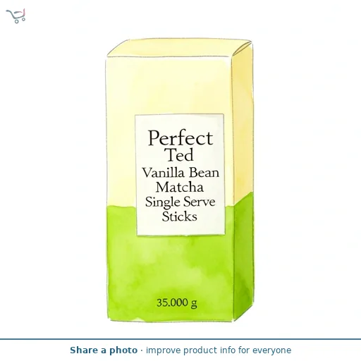 Perfect Ted Vanilla Bean Matcha Single Serve Sticks 7 x 5g