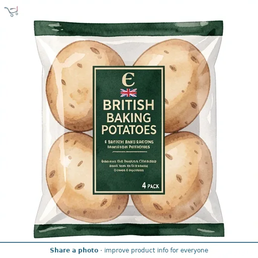 Exceptional by ASDA 4 British Baking Potatoes
