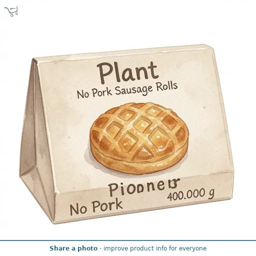 Plant Pioneer No Pork Sausage Rolls 400g