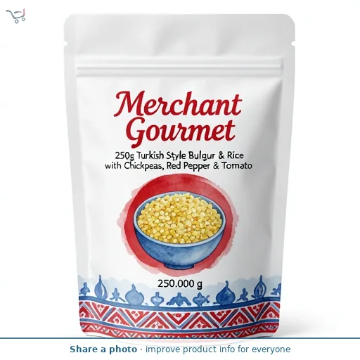 Merchant Gourmet 250g Turkish Style Bulgur & Rice with Chickpeas, Red Pepper & Tomato
