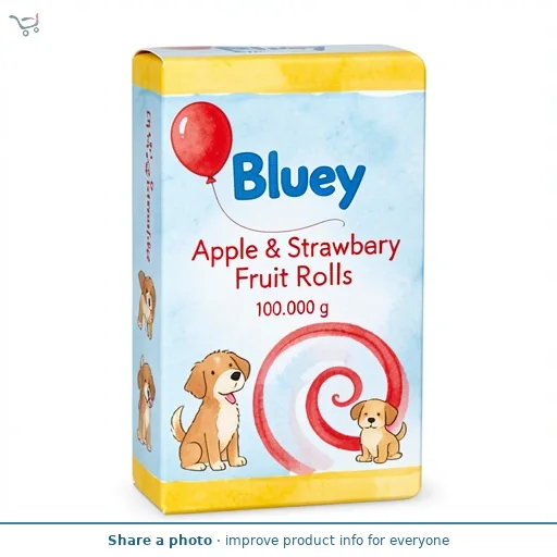 Bluey Apple & Strawberry Fruit Rolls 10 x 10g