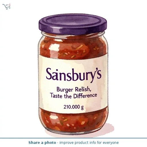 Sainsbury's Burger Relish, Taste the Difference 210g