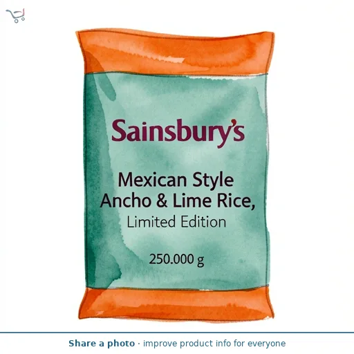 Sainsbury's Mexican Style Ancho & Lime Rice, Limited Edition 250g