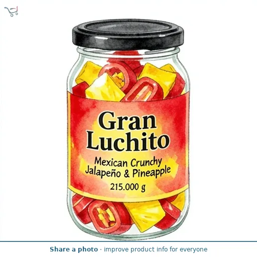 Gran Luchito Mexican Crunchy Jalapeño & Pineapple 215g