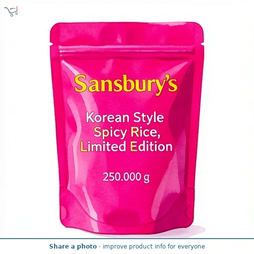 Sainsbury's Korean Style Spicy Rice, Limited Edition 250g