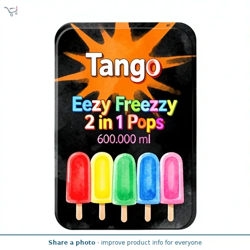 Tango Eezy Freezzy 2 in 1 Pops 8 x 75ml