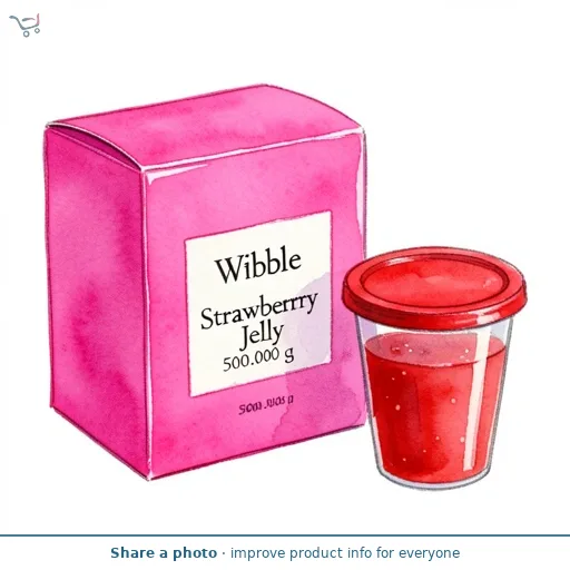 Wibble Strawberry Jelly 4 x 125g