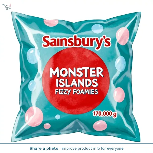 Sainsbury's Monster Islands Fizzy Foamies 170g